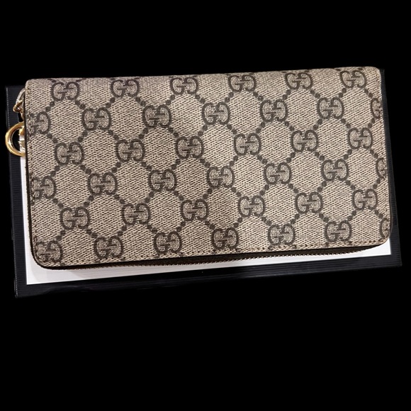 COA EUC GUCCI GG Supreme Long Wallet with box  and dust bag - Picture 4 of 7